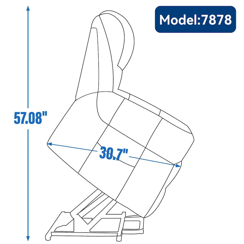 Fauteuil inclinable releveur double motorisation en similicuir marron avec chauffage et massage, ports USB et inclinaison infinie pour seniors