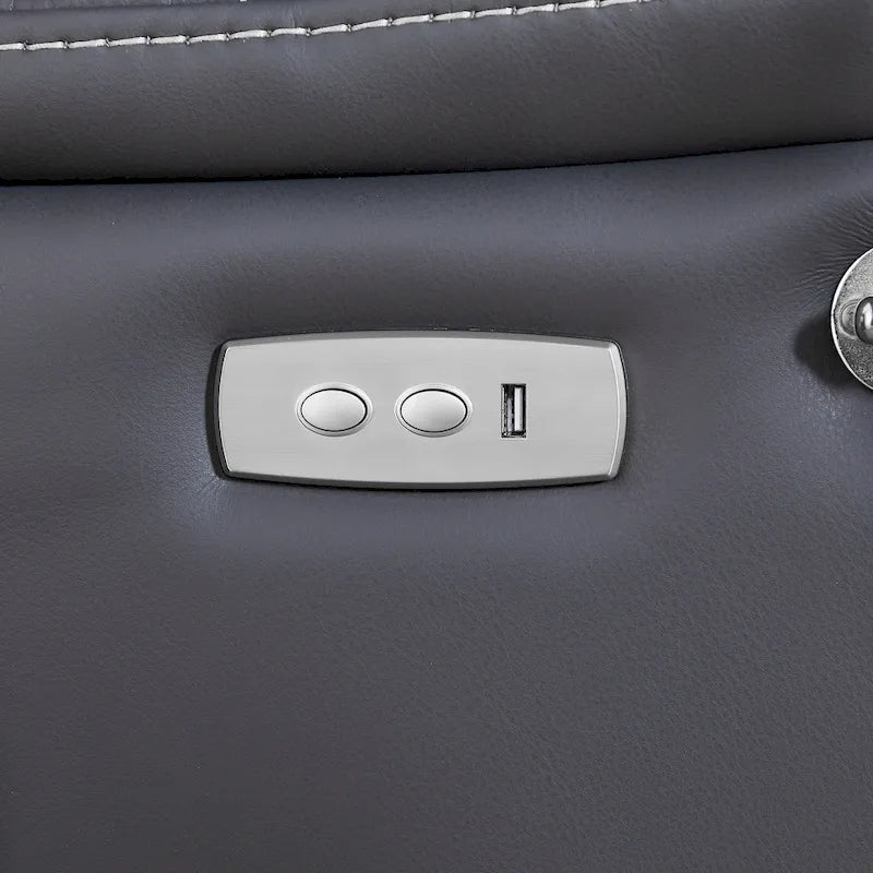 Fauteuil inclinable électrique noir, avec massage, chauffage, ports USB, support de téléphone et poches latérales, inclinaison réglable jusqu'à 139