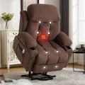 Fauteuil inclinable électrique gris avec chauffage, massage, port USB, poches latérales et télécommande