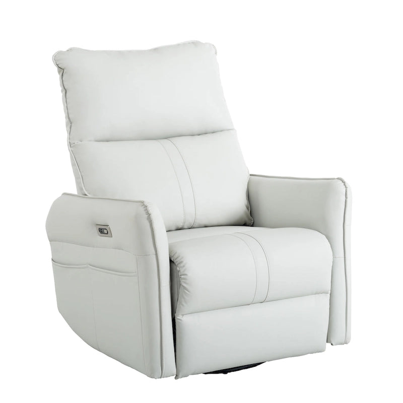 Fauteuil inclinable électrique pivotant 270° avec ports USB