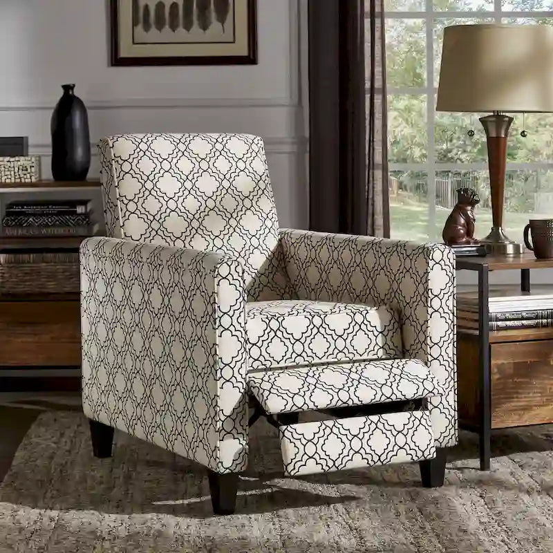 Fauteuil inclinable Tabitha en tissu à dossier poussoir par iNSPIRE Q Modern