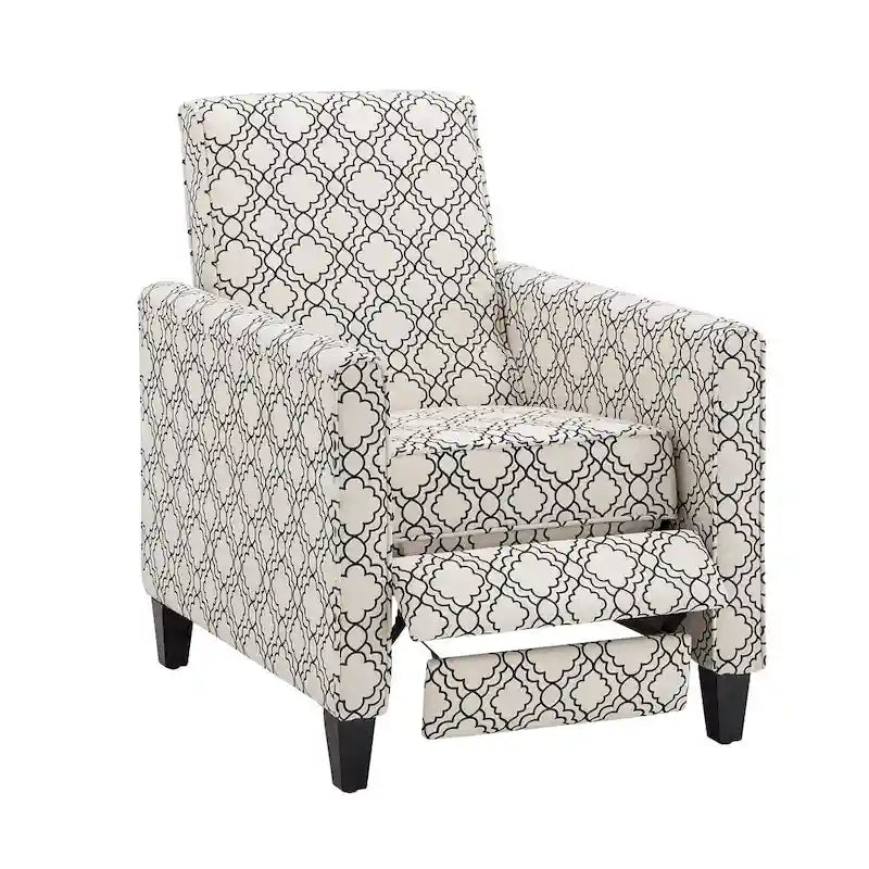 Fauteuil inclinable Tabitha en tissu à dossier poussoir par iNSPIRE Q Modern