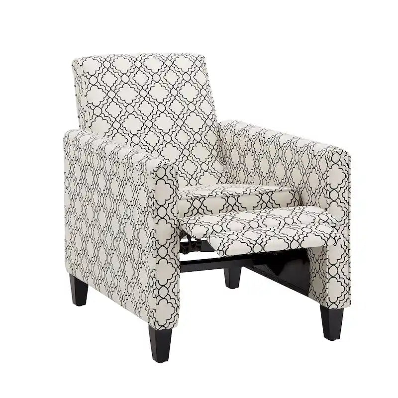 Fauteuil inclinable Tabitha en tissu à dossier poussoir par iNSPIRE Q Modern