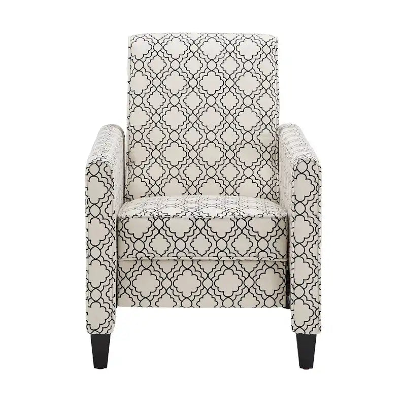 Fauteuil inclinable Tabitha en tissu à dossier poussoir par iNSPIRE Q Modern