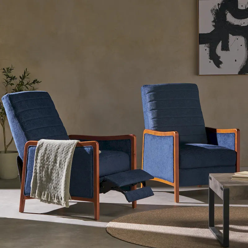 Fauteuils inclinables Anaura Channel Stitch Pushback de Christopher Knight Home