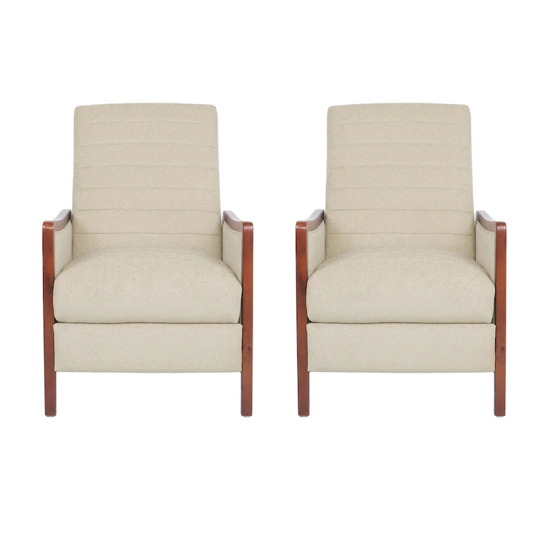 Fauteuils inclinables Anaura Channel Stitch Pushback de Christopher Knight Home