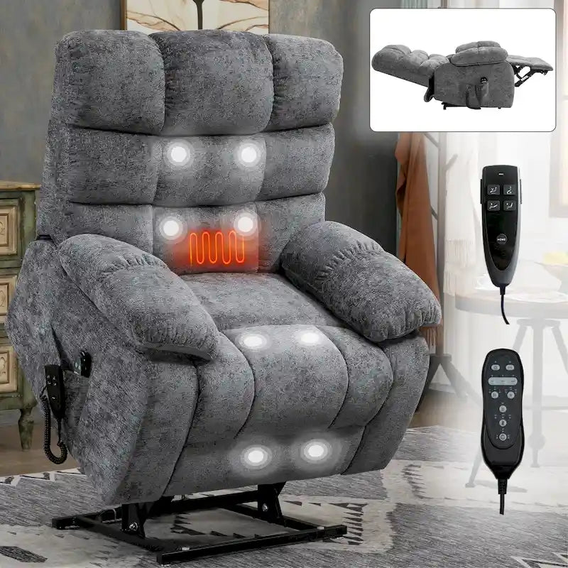 Grand fauteuil inclinable manuel rembourré