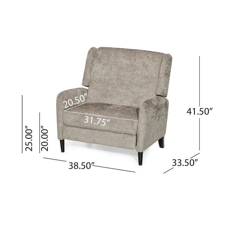 Fauteuil inclinable surdimensionné Drache Pushback de Christopher Knight Home