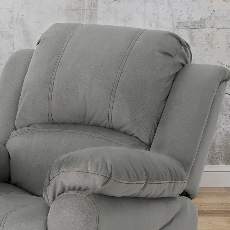 Fauteuil inclinable planeur en microfibre Celestina Bubba par Christopher Knight Home