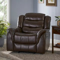 Fauteuil inclinable planeur en cuir PU Hawthorne par Christopher Knight Home