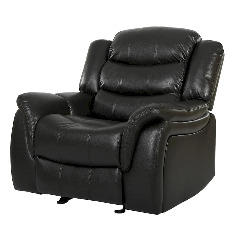 Fauteuil inclinable planeur en cuir PU Hawthorne par Christopher Knight Home