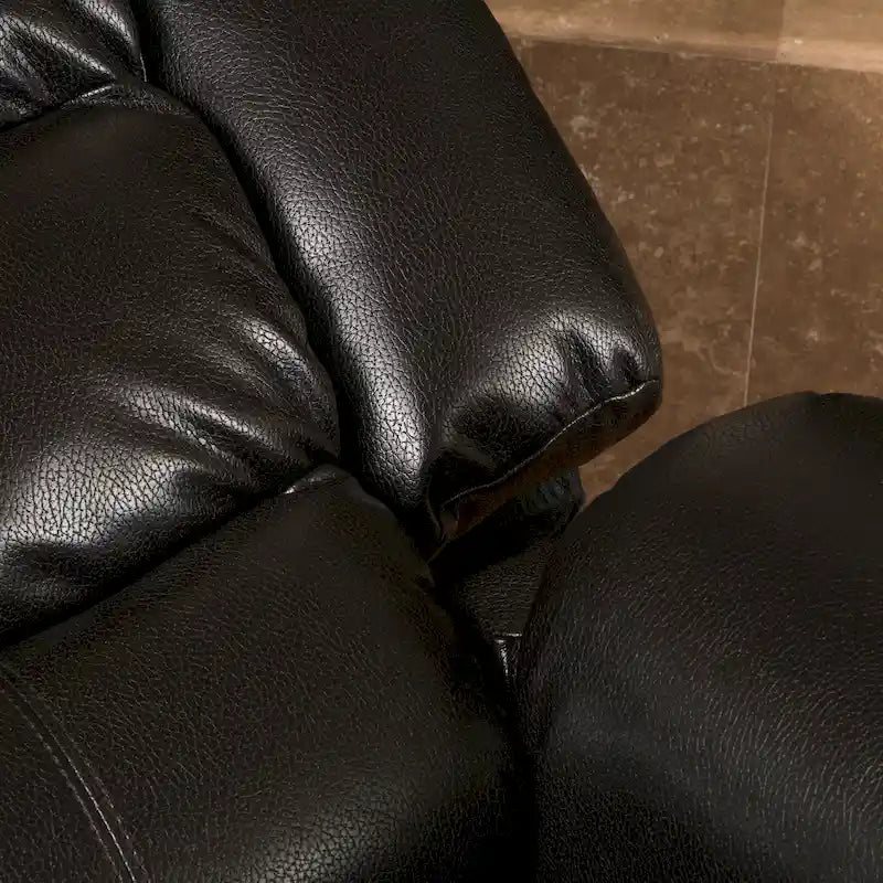 Fauteuil inclinable planeur en cuir PU Hawthorne par Christopher Knight Home