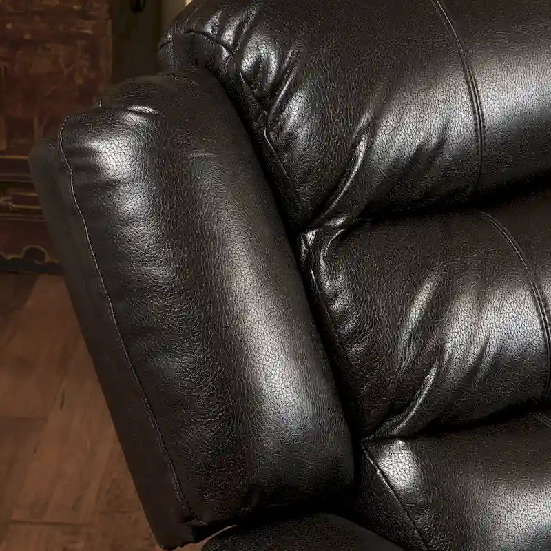 Fauteuil inclinable planeur en cuir PU Hawthorne par Christopher Knight Home