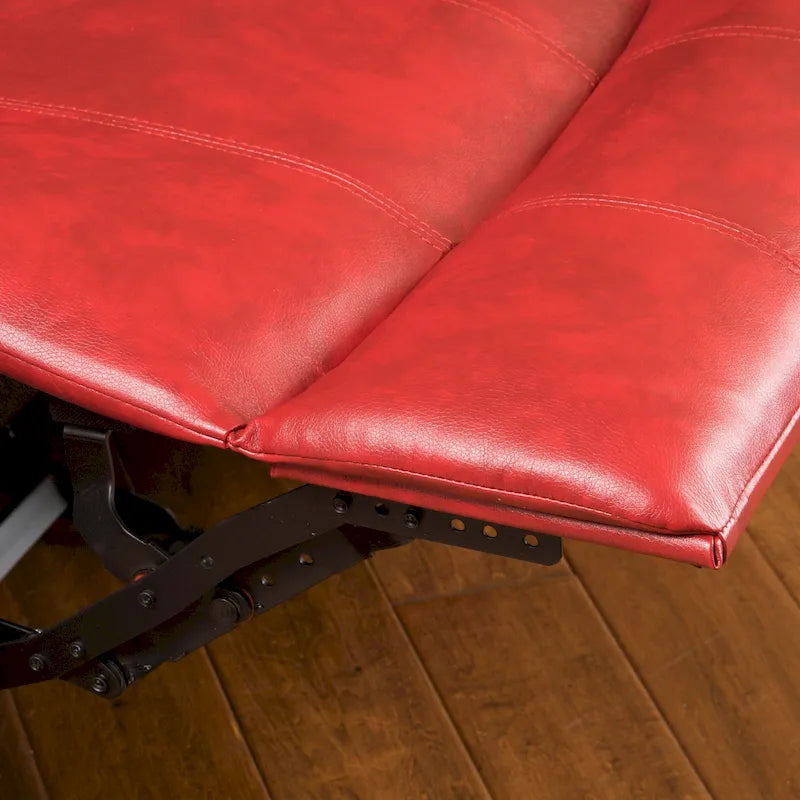 Fauteuil inclinable planeur en cuir PU Hawthorne par Christopher Knight Home