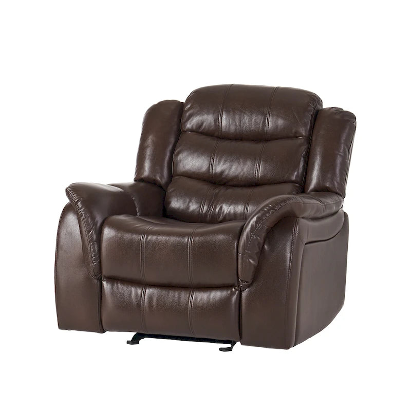 Fauteuil inclinable planeur en cuir PU Hawthorne par Christopher Knight Home