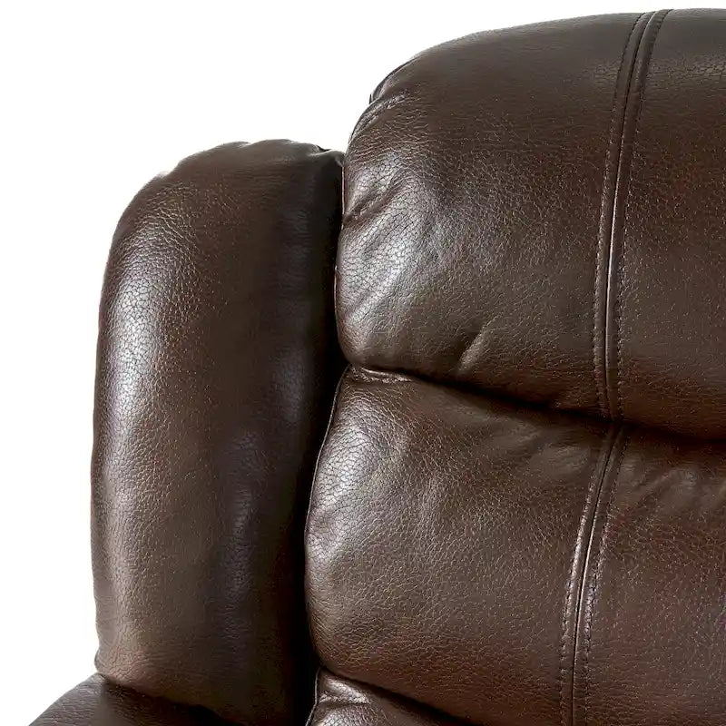 Fauteuil inclinable planeur en cuir PU Hawthorne par Christopher Knight Home
