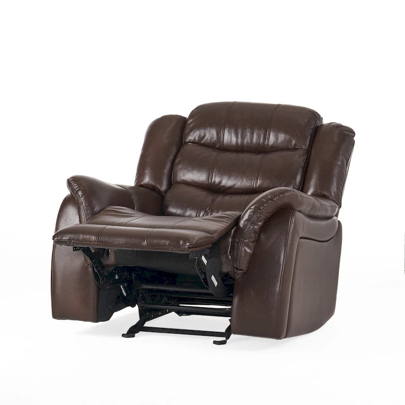 Fauteuil inclinable planeur en cuir PU Hawthorne par Christopher Knight Home