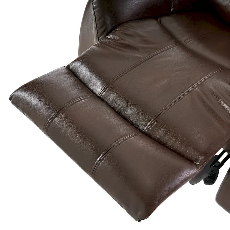 Fauteuil inclinable planeur en cuir PU Hawthorne par Christopher Knight Home