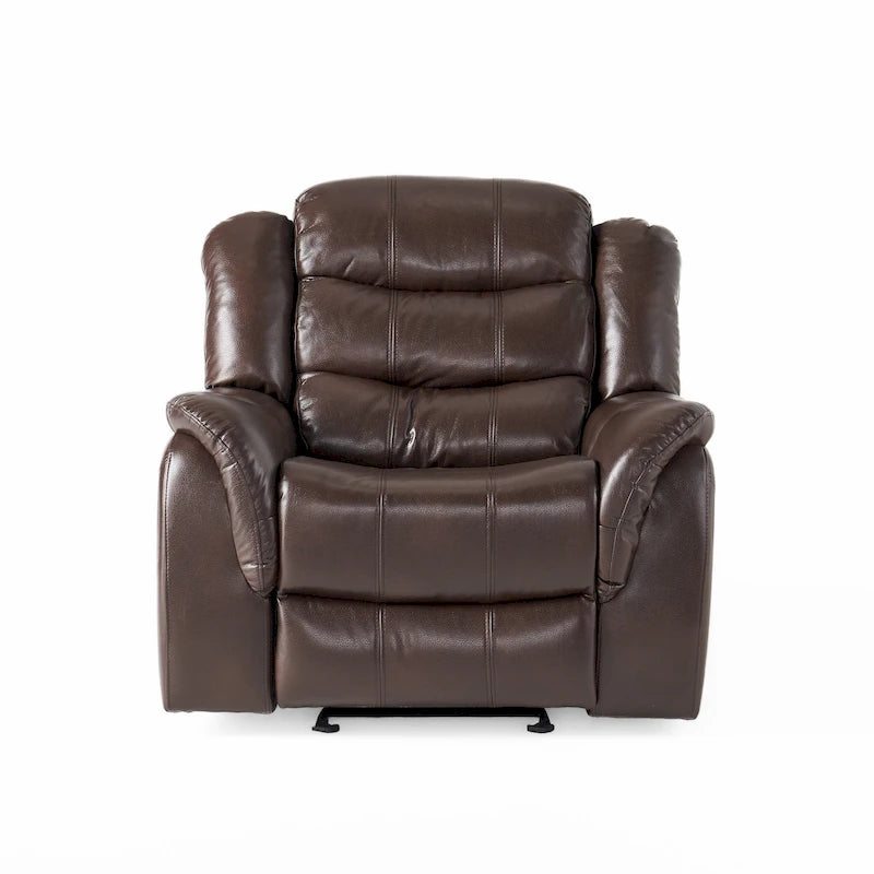 Fauteuil inclinable planeur en cuir PU Hawthorne par Christopher Knight Home