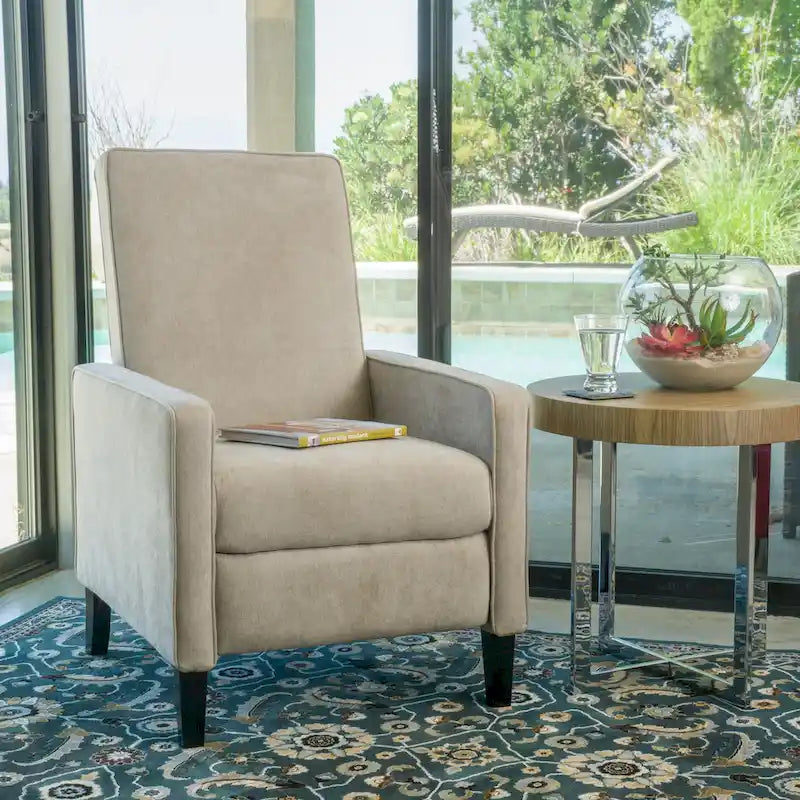 Fauteuil inclinable Dalton Fabric Pushback Club de Christopher Knight Home