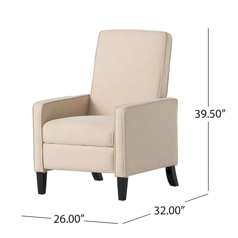 Fauteuil inclinable Dalton Fabric Pushback Club de Christopher Knight Home
