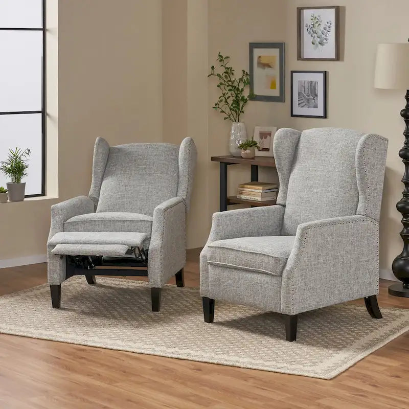 Fauteuils inclinables contemporains Wescott (ensemble de 2) par Christopher Knight Home