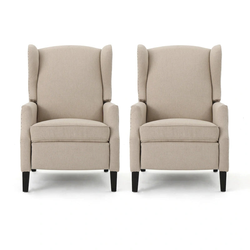 Fauteuils inclinables contemporains Wescott (ensemble de 2) par Christopher Knight Home