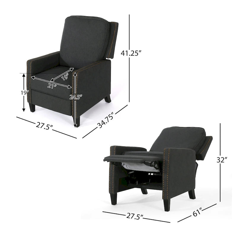 Fauteuil inclinable traditionnel Cecelia de Christopher Knight Home