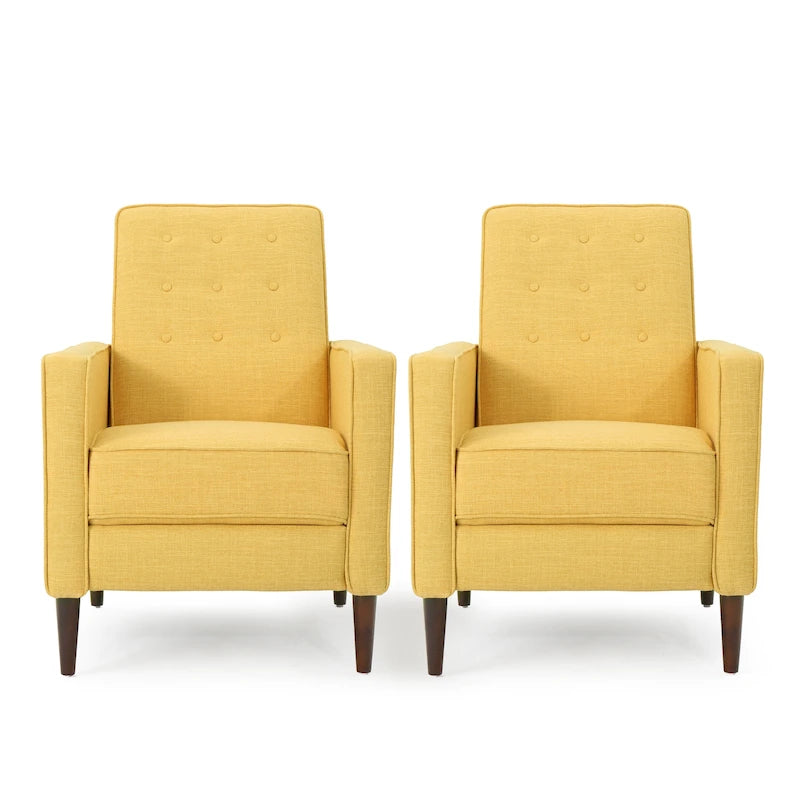 Fauteuil inclinable capitonné Mervynn (ensemble de 2) par Christopher Knight Home