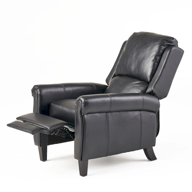 Fauteuil inclinable en cuir polyuréthane Haddan par Christopher Knight Home