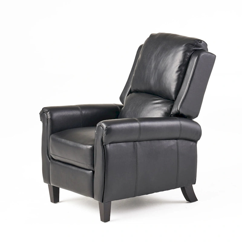 Fauteuil inclinable en cuir polyuréthane Haddan par Christopher Knight Home