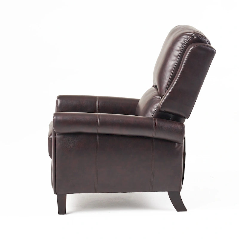 Fauteuil inclinable en cuir polyuréthane Haddan par Christopher Knight Home