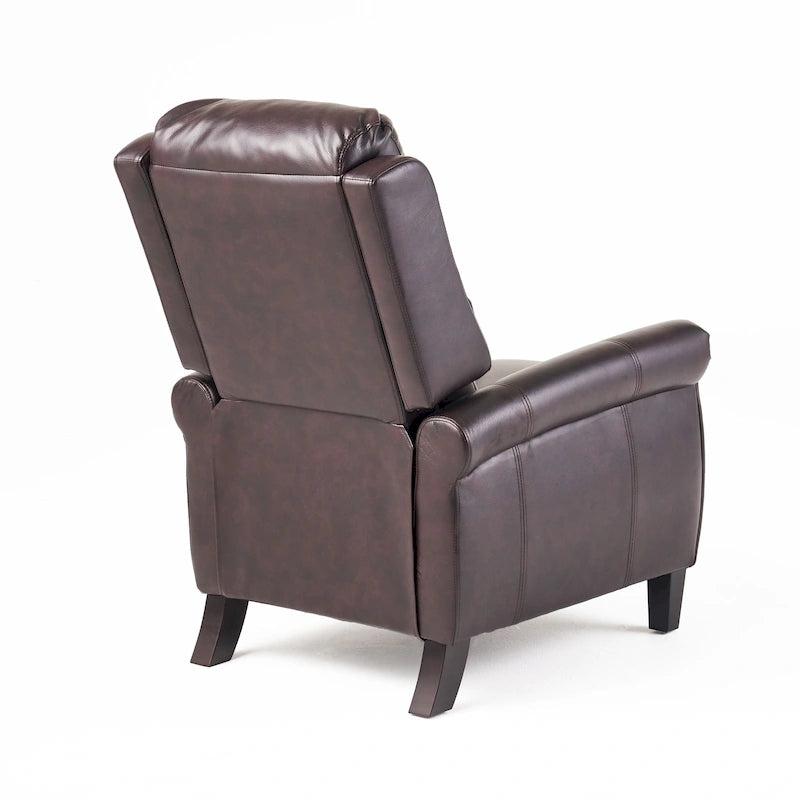 Fauteuil inclinable en cuir polyuréthane Haddan par Christopher Knight Home