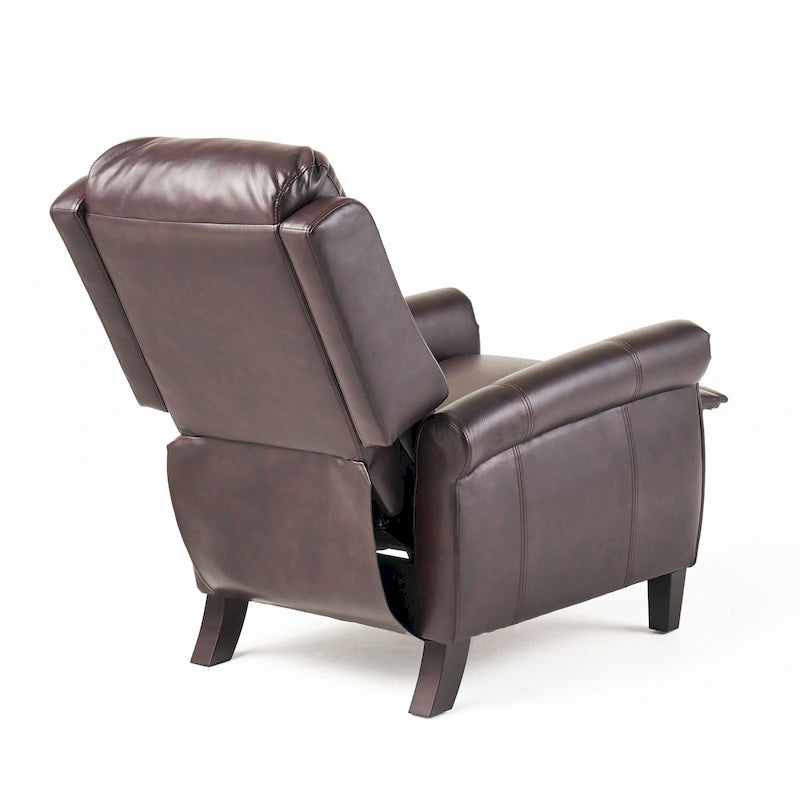 Fauteuil inclinable en cuir polyuréthane Haddan par Christopher Knight Home