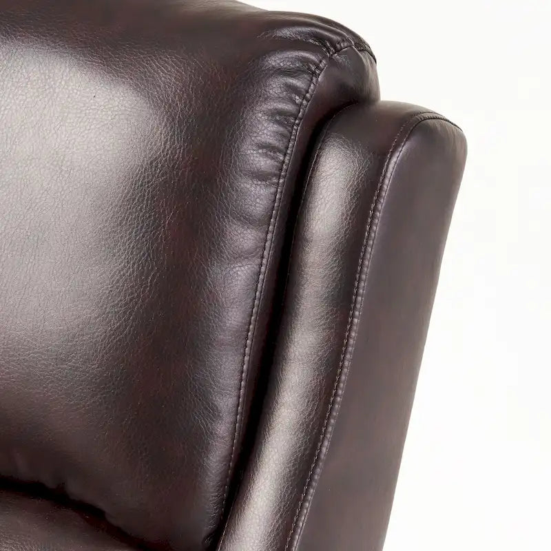 Fauteuil inclinable en cuir polyuréthane Haddan par Christopher Knight Home