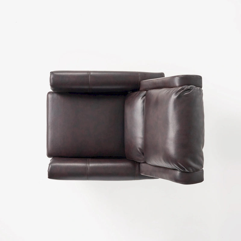 Fauteuil inclinable en cuir polyuréthane Haddan par Christopher Knight Home