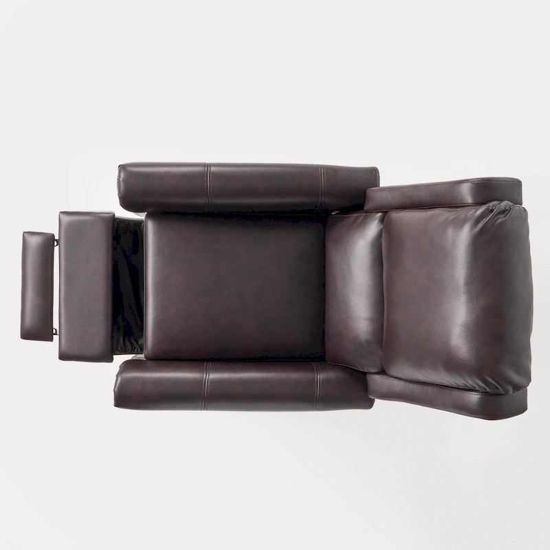 Fauteuil inclinable en cuir polyuréthane Haddan par Christopher Knight Home