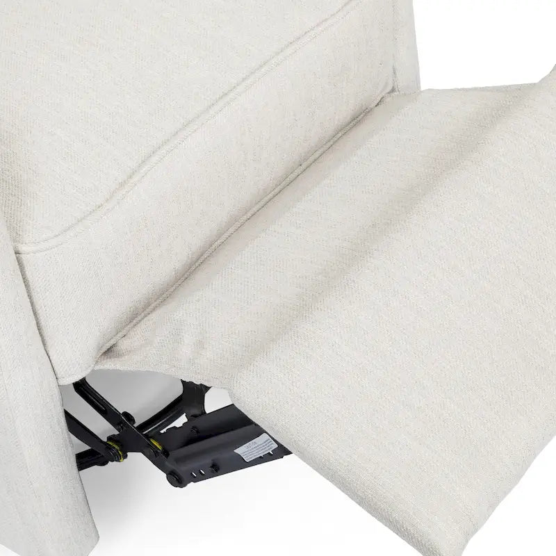 Fauteuil inclinable pivotant Mohaven contemporain à dossier capitonné avec oreilles par Christopher Knight Home