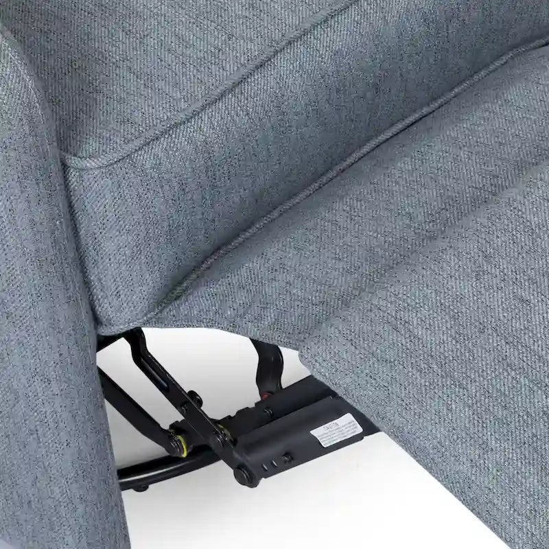Fauteuil inclinable pivotant Mohaven contemporain à dossier capitonné avec oreilles par Christopher Knight Home