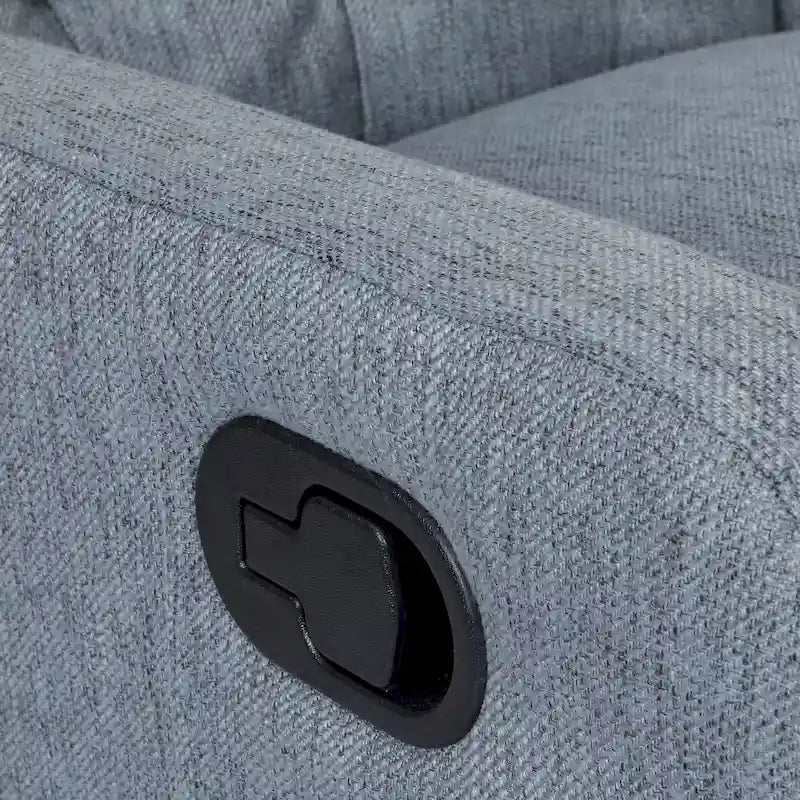 Fauteuil inclinable pivotant Mohaven contemporain à dossier capitonné avec oreilles par Christopher Knight Home
