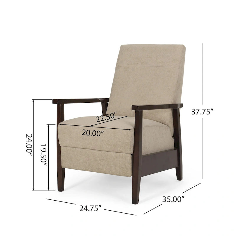 Fauteuil inclinable Plevna rembourré de Christopher Knight Home