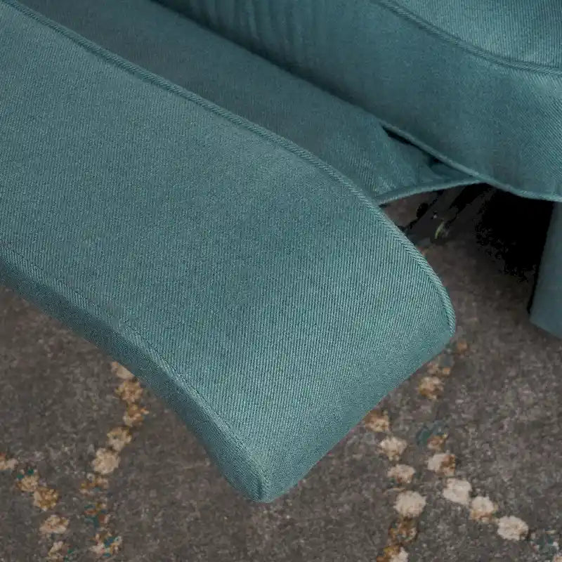 Fauteuil inclinable électrique en tissu capitonné Salomo par Christopher Knight Home