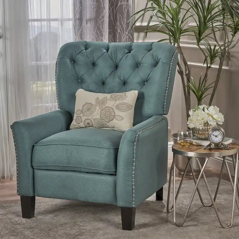 Fauteuil inclinable en tissu touffeté Cerelia de Christopher Knight Home