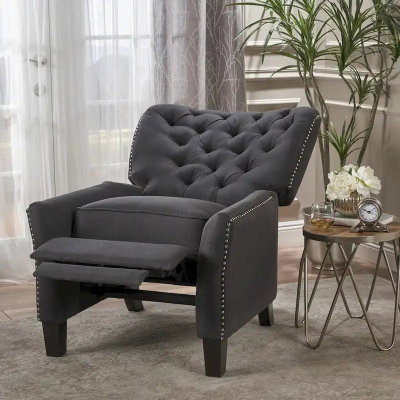 Fauteuil inclinable en tissu touffeté Cerelia de Christopher Knight Home