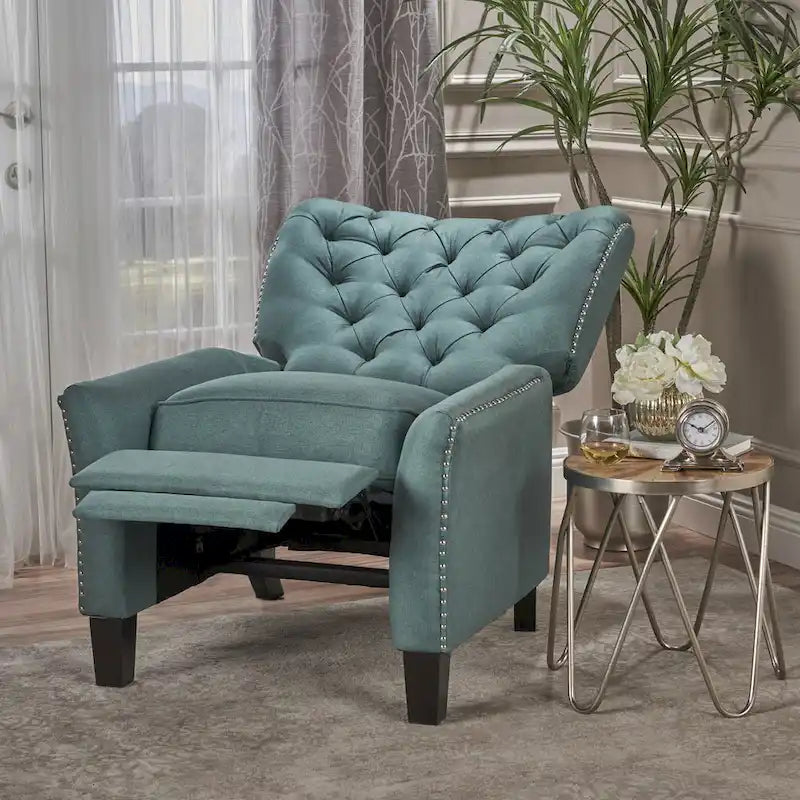 Fauteuil inclinable en tissu touffeté Cerelia de Christopher Knight Home