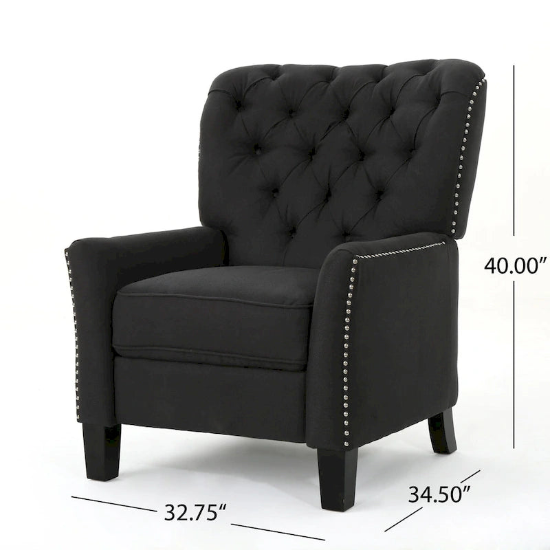 Fauteuil inclinable en tissu touffeté Cerelia de Christopher Knight Home