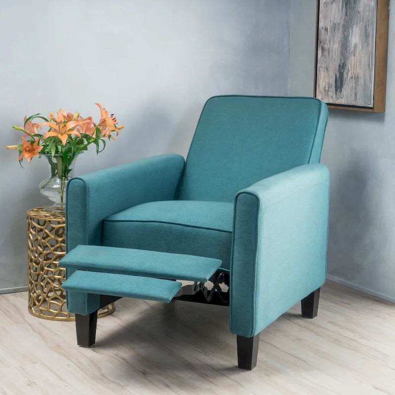 Fauteuil de club inclinable en tissu Darvis par Christopher Knight Home