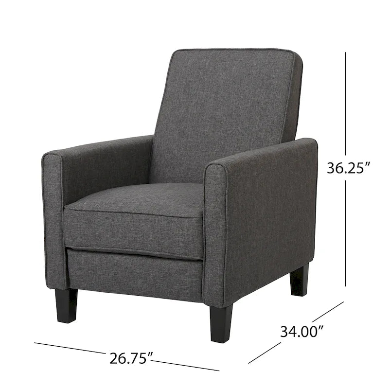 Fauteuil de club inclinable en tissu Darvis par Christopher Knight Home