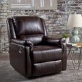 Fauteuil inclinable pivotant en similicuir Jennette de Christopher Knight Home