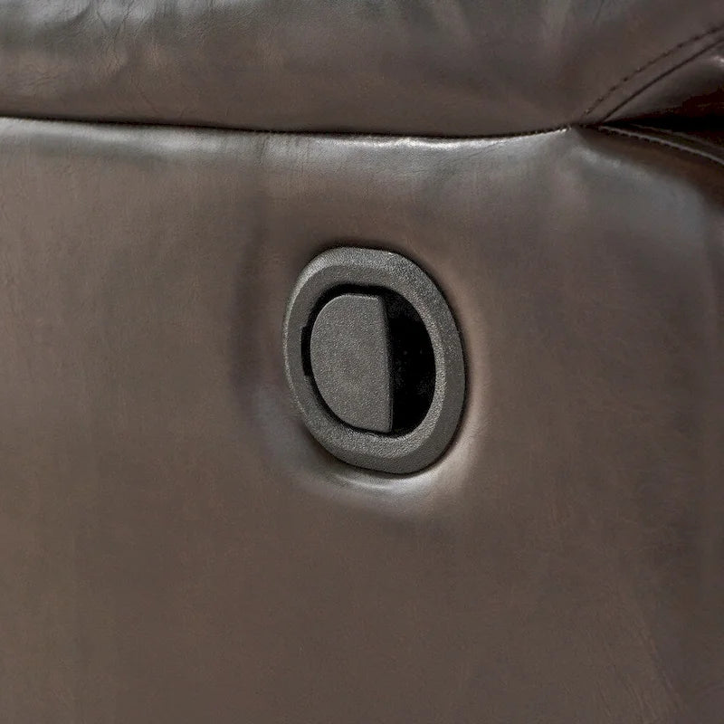Fauteuil inclinable pivotant en similicuir Jennette de Christopher Knight Home